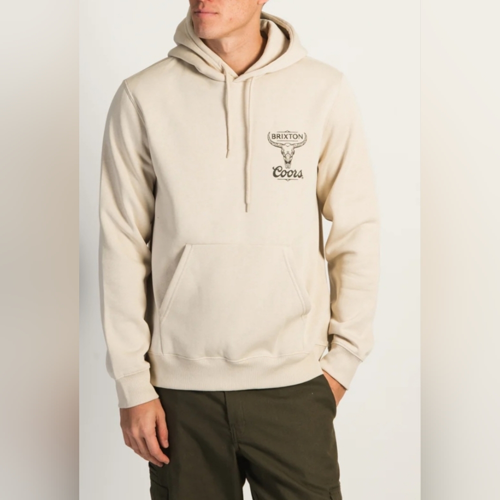 Brixton Men's Beige Hoodie